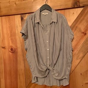 Madewell Tie Front Shirt
